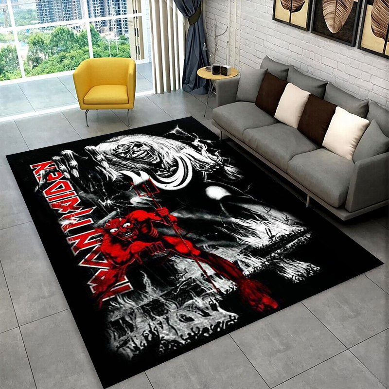 Kids Outdoor Area - พรม 3D ลายวงเมทัล Iron Maiden สำหรับห้องเด็กเล่น