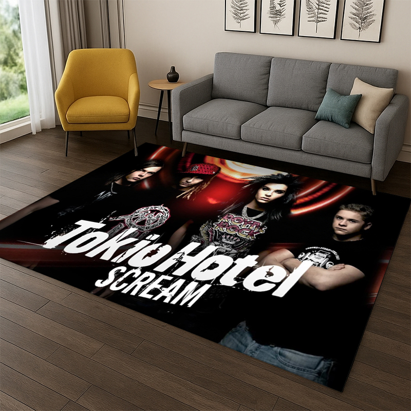 พรมลายวงร็อก Tokio Hotel บิลล์ - Kids Outdoor Area บทวิจารณ์และราคา
