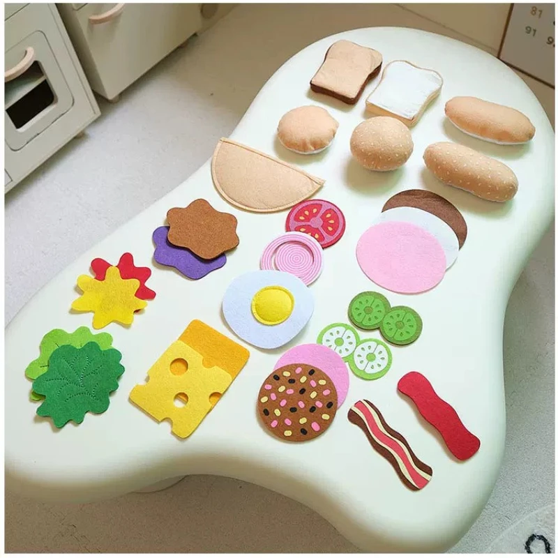 ชุดของเล่นเบอร์เกอร์แซนด์วิชทำ - Kids Outdoor Kitchen Accessories บทวิจารณ์และราคา