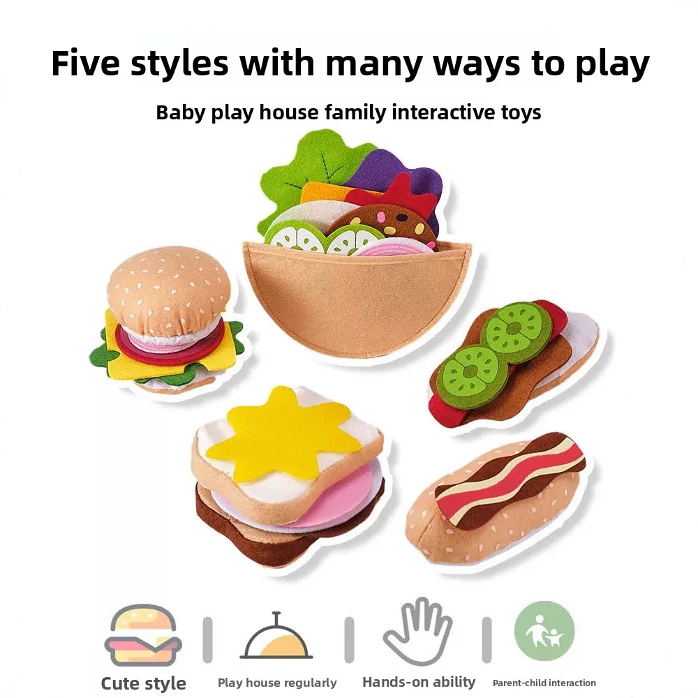 ชุดของเล่นเบอร์เกอร์แซนด์วิชทำ - Kids Outdoor Kitchen Accessories บทวิจารณ์และราคา