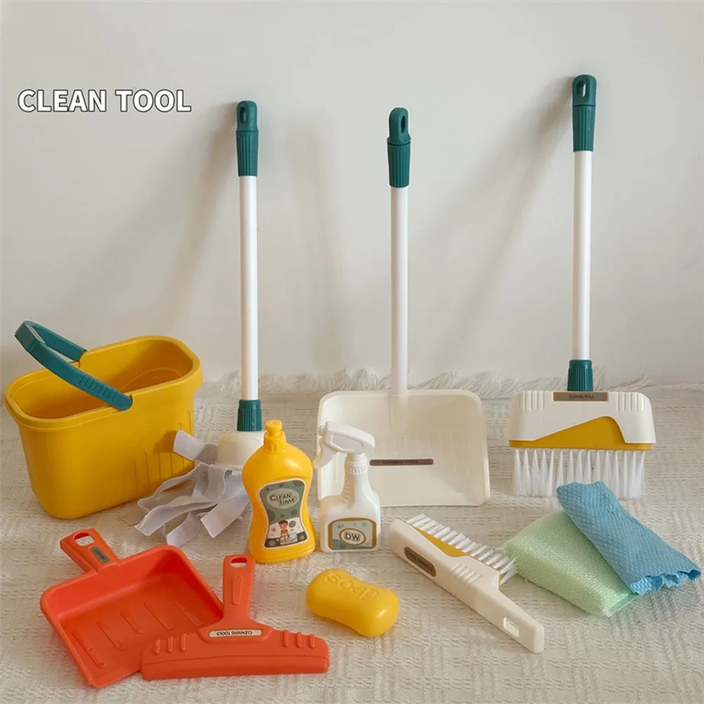 12 ชิ้น/เซ็ตเด็กชุดทําความสะอา - Kids Outdoor Broom บทวิจารณ์และราคา