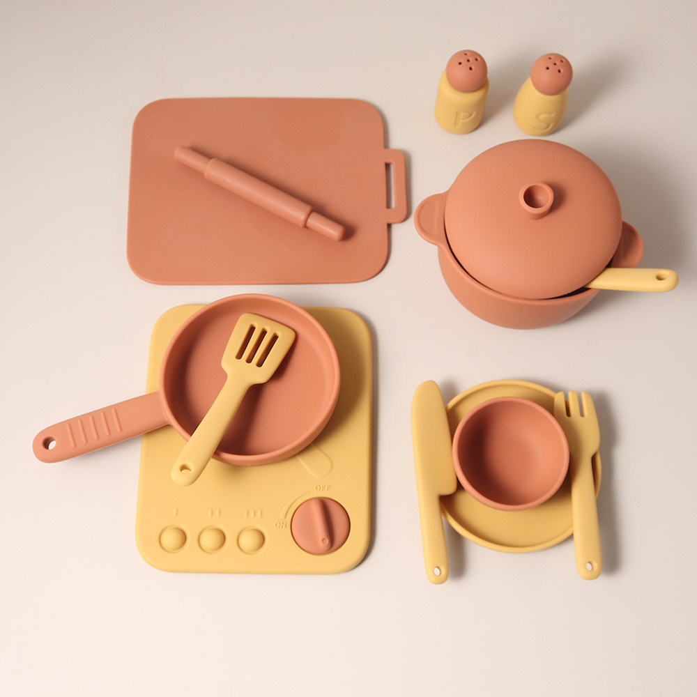 ชุดของเล่นทำอาหารซิลิโคน 13 ชิ - Kids Outdoor Kitchen Accessories บทวิจารณ์และราคา