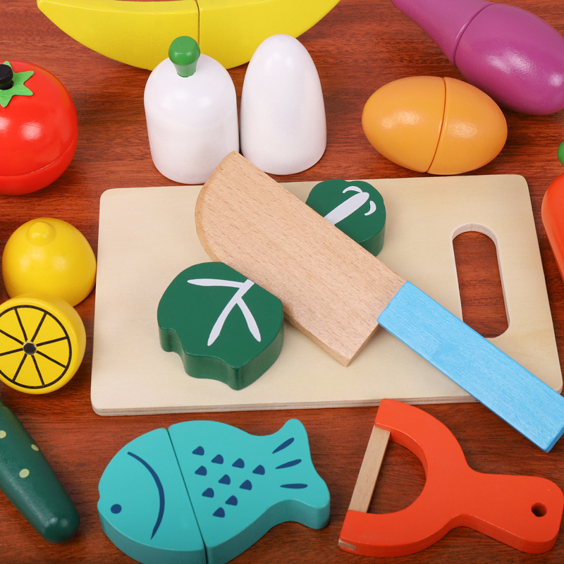 ชุดของเล่นหั่นผักผลไม้ไม้ พร้อ - Kids Outdoor Kitchen Accessories บทวิจารณ์และราคา